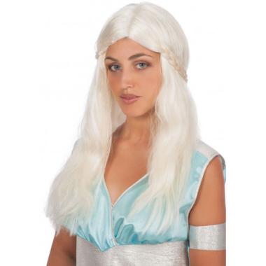 Parrucca Bionda Principessa Draghi Con Treccia |Carnival Toys