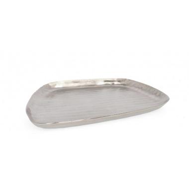Vassoio Decorativo Chisel Argento cm.30x28 | Bizzotto