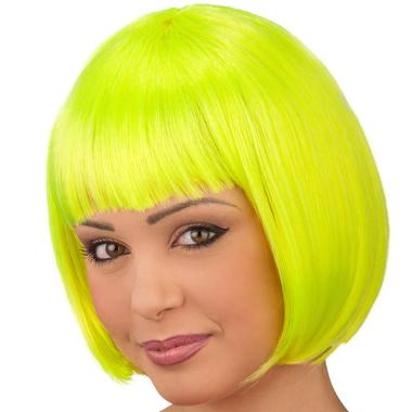 Parrucca Caschetto Gialla Liscia Con Frangia |Carnival Toys