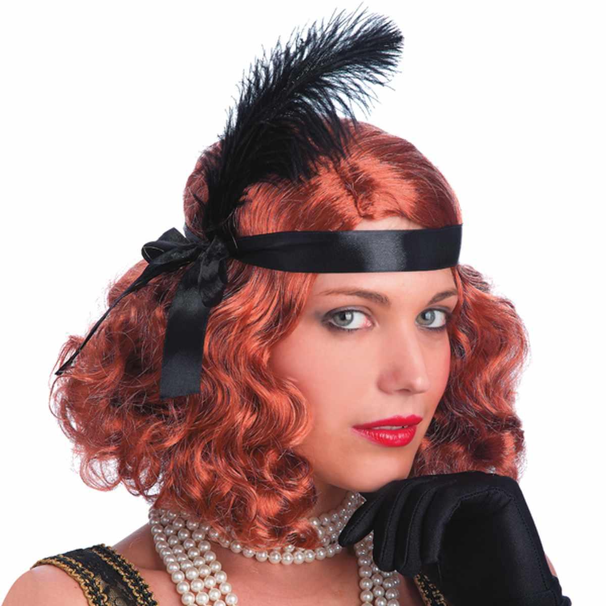Parrucca Charleston Rame Mossa Con Fascia |Carnival Toys
