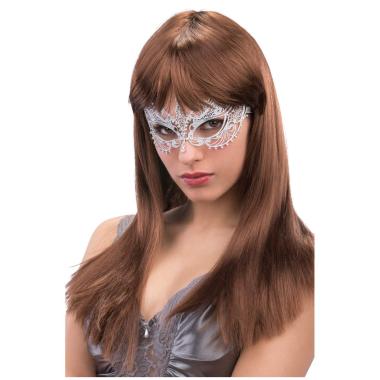 Parrucca Castana Liscia Con Frangia |Carnival Toys