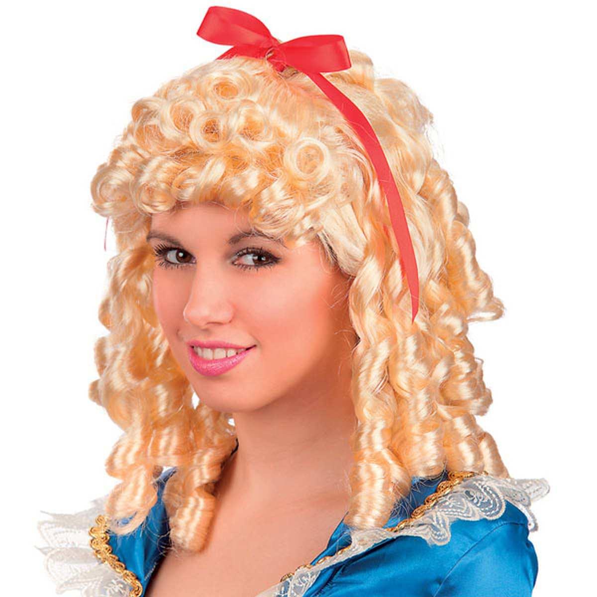 Parrucca Bionda Dama Con Boccoli |Carnival Toys