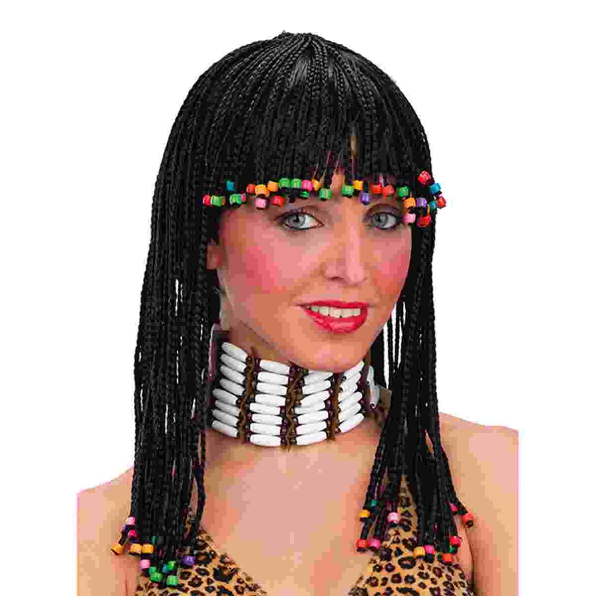 Parrucca Afro Cubana Con Treccette |Carnival Toys