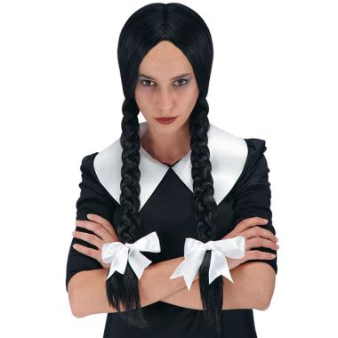 Parrucca Mercoledì Con Trecce |Carnival Toys