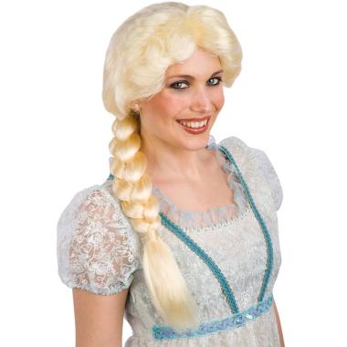 Parrucca Bionda Principessa Dei Ghiacci Con Treccia |Carnival Toys