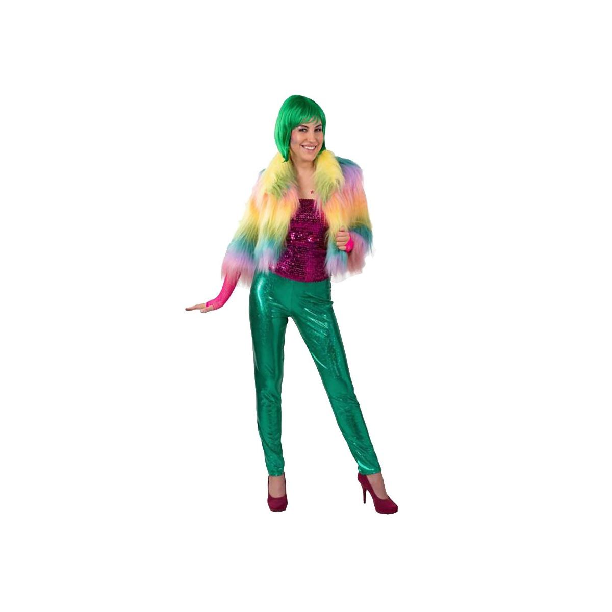 Leggins Verde Lucido Elasticizzati Vita Alta |Orlob