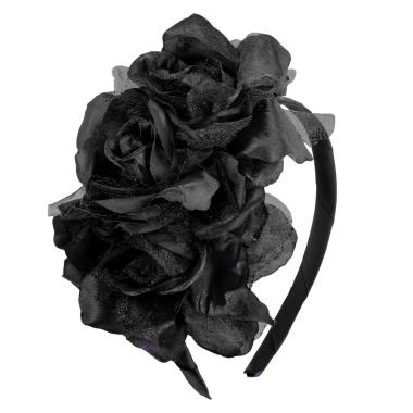Cerchietto Con Fiori Neri |Widmann