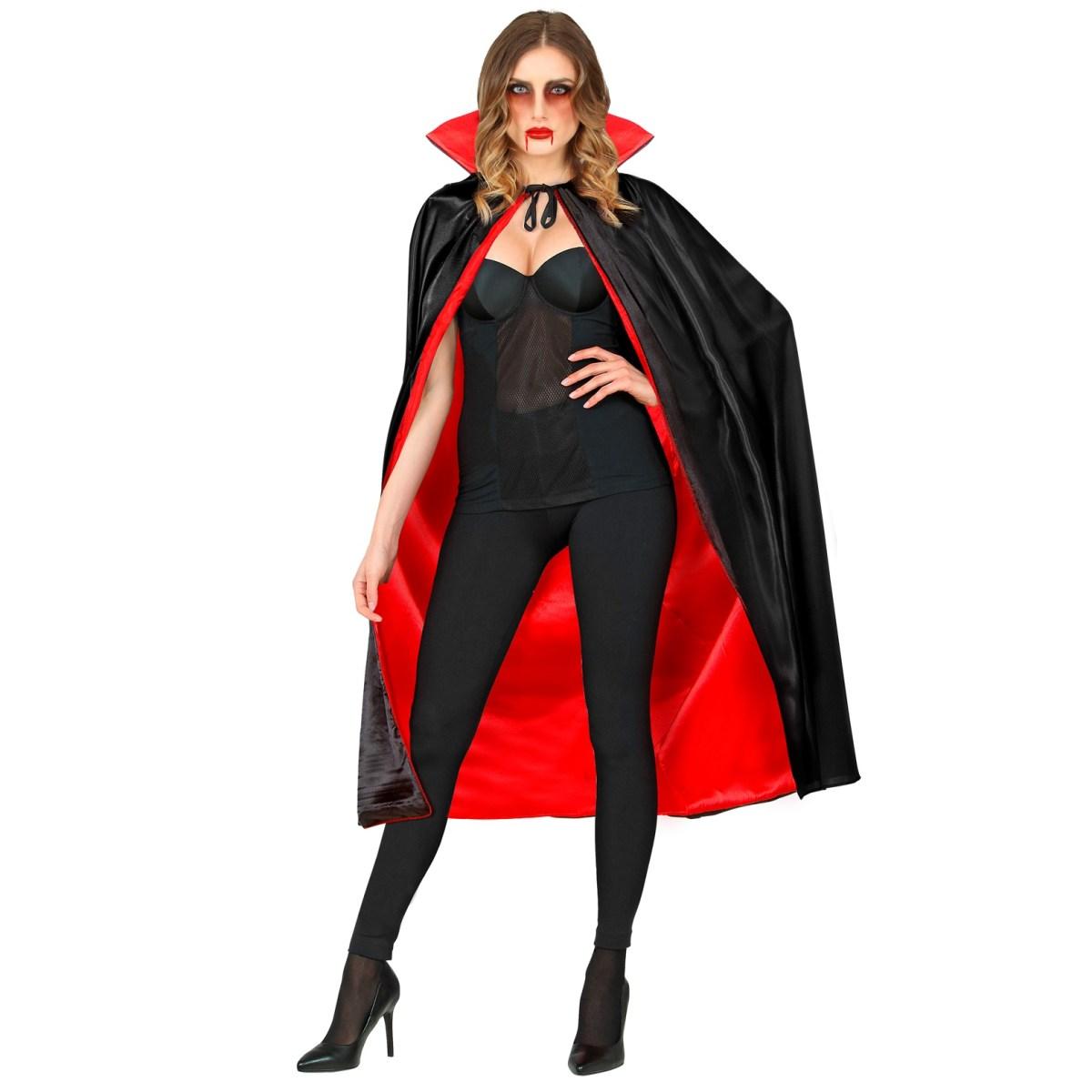 Mantello cm.135 Double Face Nero Rosso |Widmann