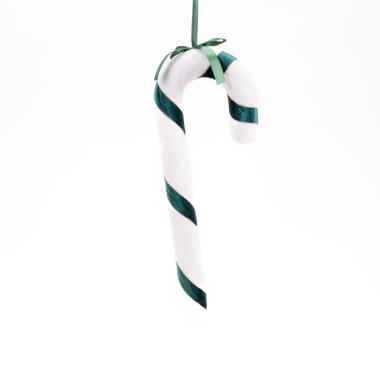 Decorazione Natalizia Bastoncino Candy Verde cm.17 |Silani