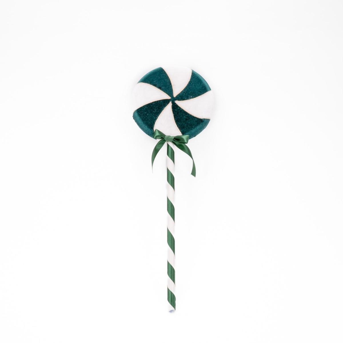Decorazione Natalizia Lecca Lecca Verde cm.10 |Silani