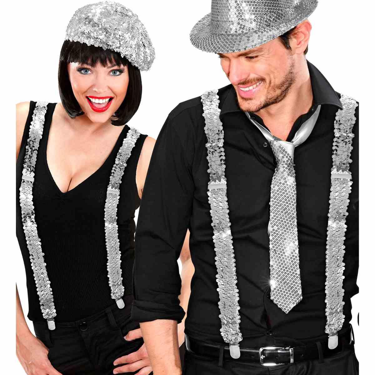 Bretelle Paillettes Argento |Widmann