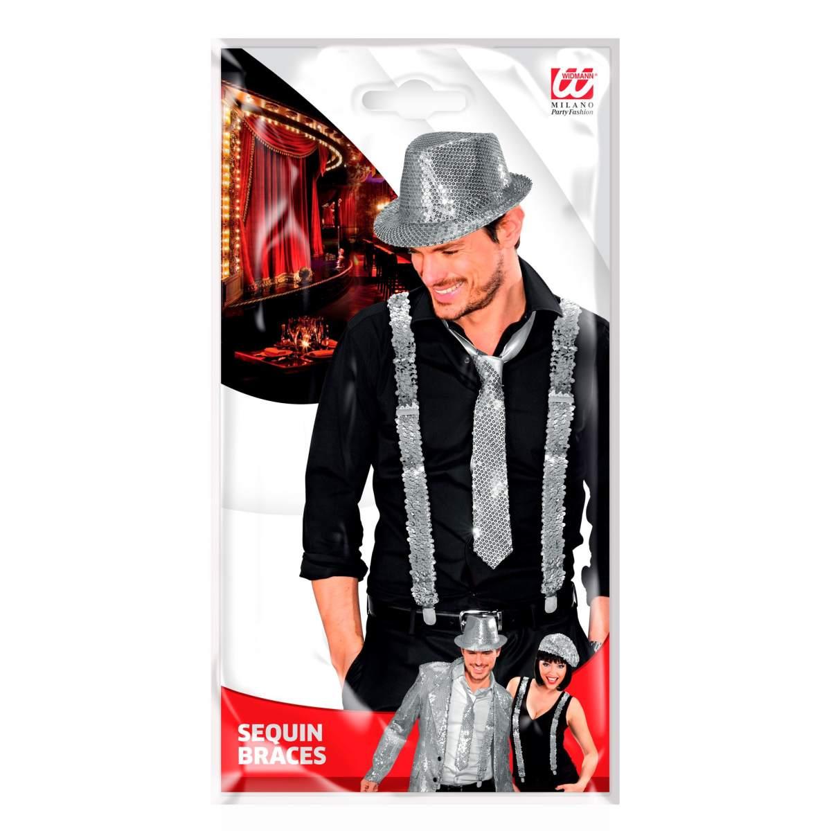Bretelle Paillettes Argento |Widmann