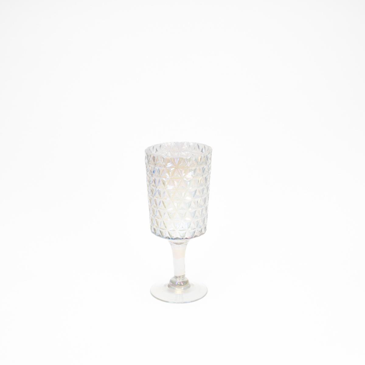 Vaso Vetro Calice Trasparente Rainbow cm.30 | Silani