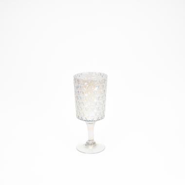 Vaso Vetro Calice Trasparente Rainbow cm.30 | Silani
