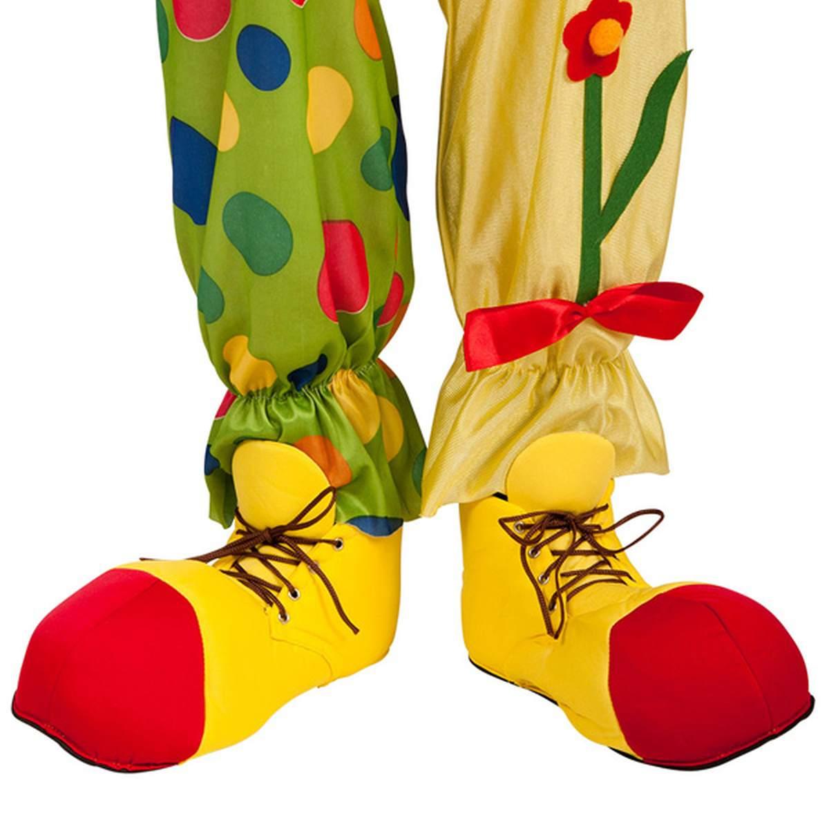 Copri Scarpe Clown Tessuto Con Suola In Eva |Carnival Toys