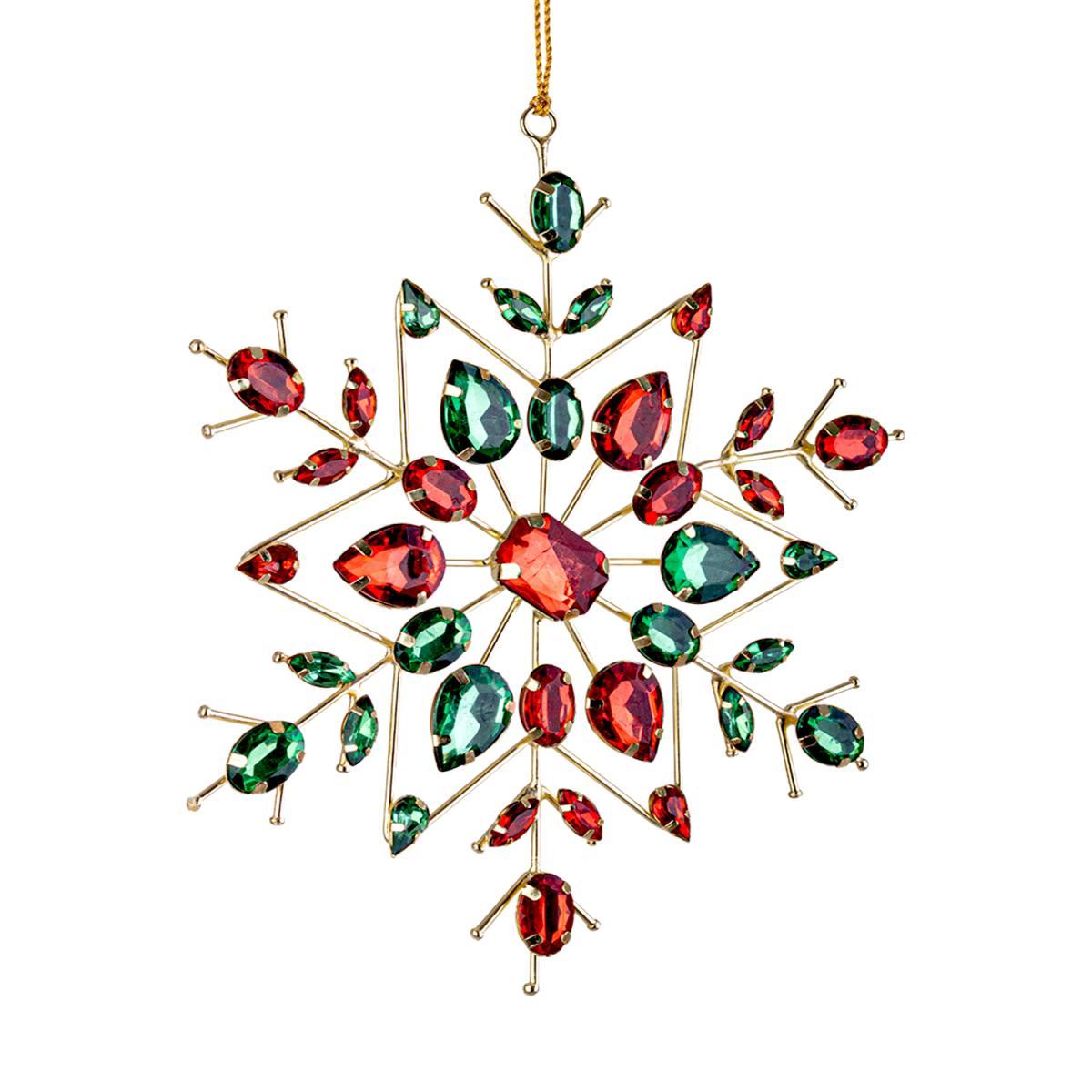 Decorazione Natalizia Fiocco Neve Multicolor cm.Ø19 |Bizzotto