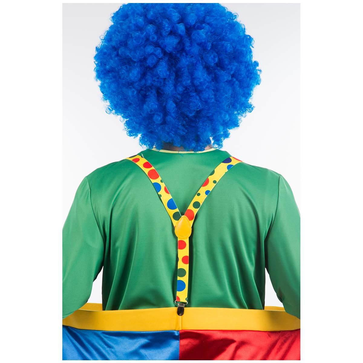 Bretelle Clown Gialle A Pois/Multicolor Elasticizzate |Carnival Toys