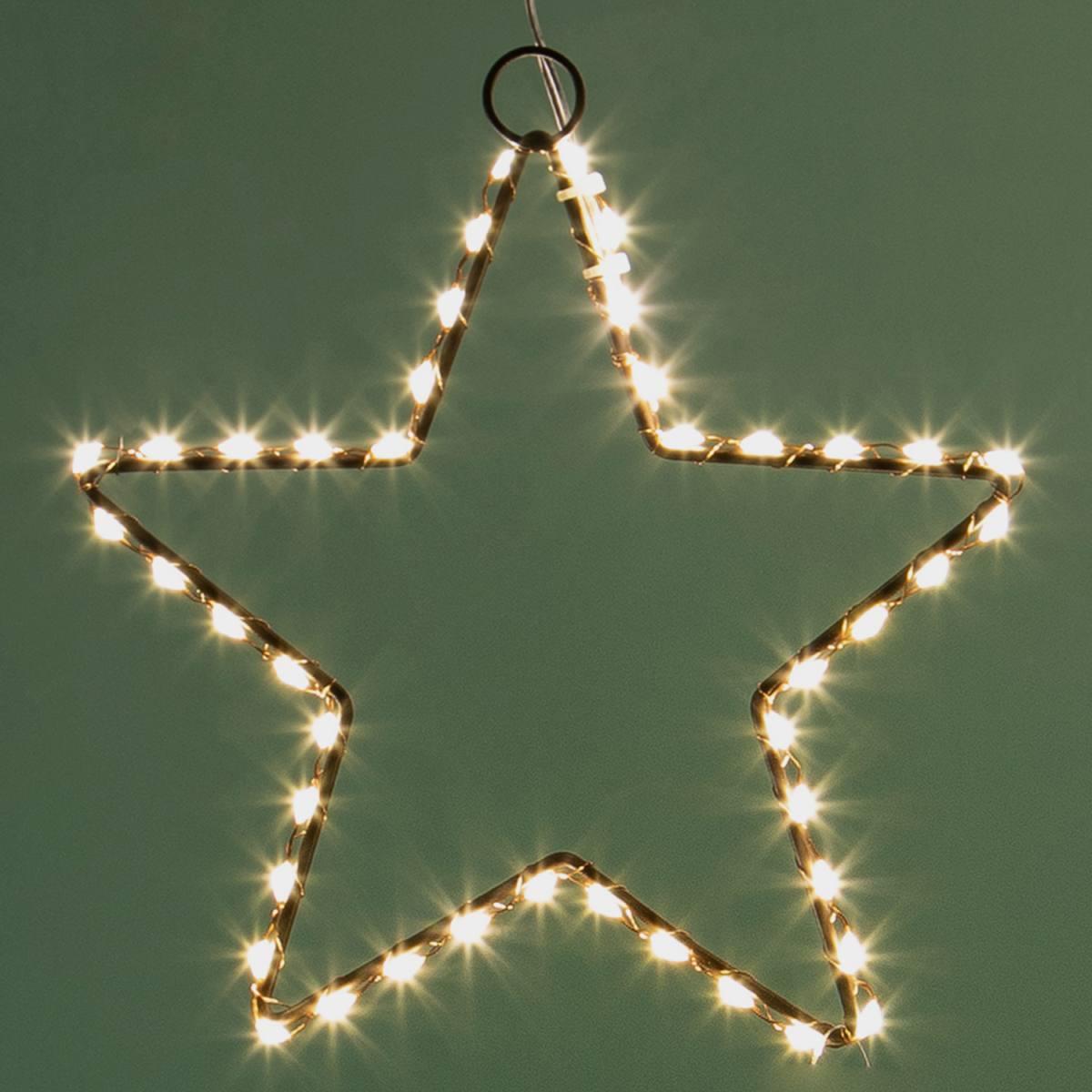 Luci Natale Esterno LED 46 Stella Bianco Caldo cm.Ø20 |Bianchi Dino