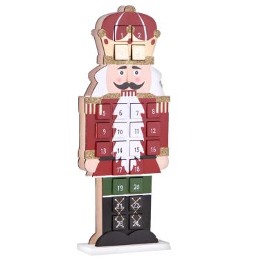 Calendario Avvento Soldatino Legno con Cassetti cm.46,5 |Bianchi Dino