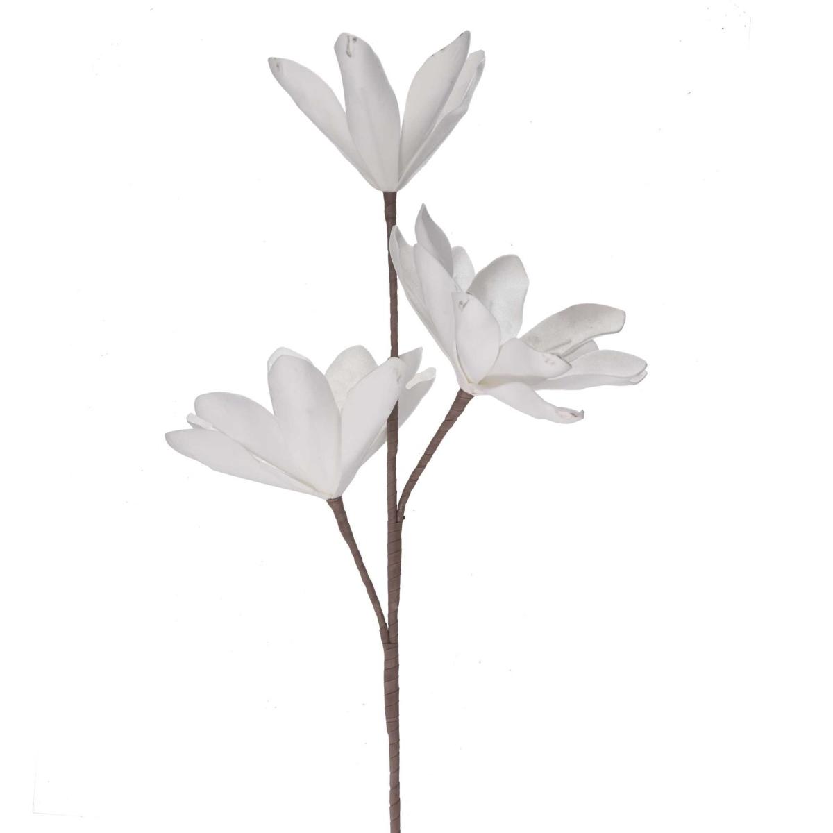 Fiore Magnolia x3 Bianca in PVC cm.95 | Vacchetti