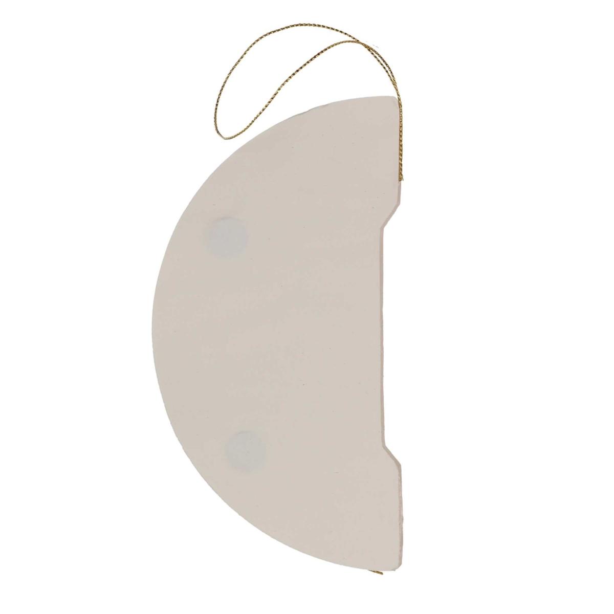 Pallina Natale Carta cm.Ø10 Bianco Avorio Nido d'Ape |Vacchetti