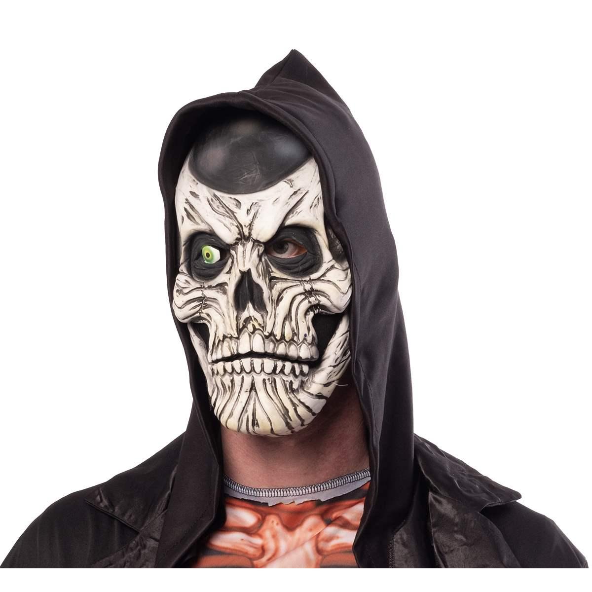 Maschera Viso Lattice Horror Pvc Teschio Fantasma Con Cappuccio |Rubie's