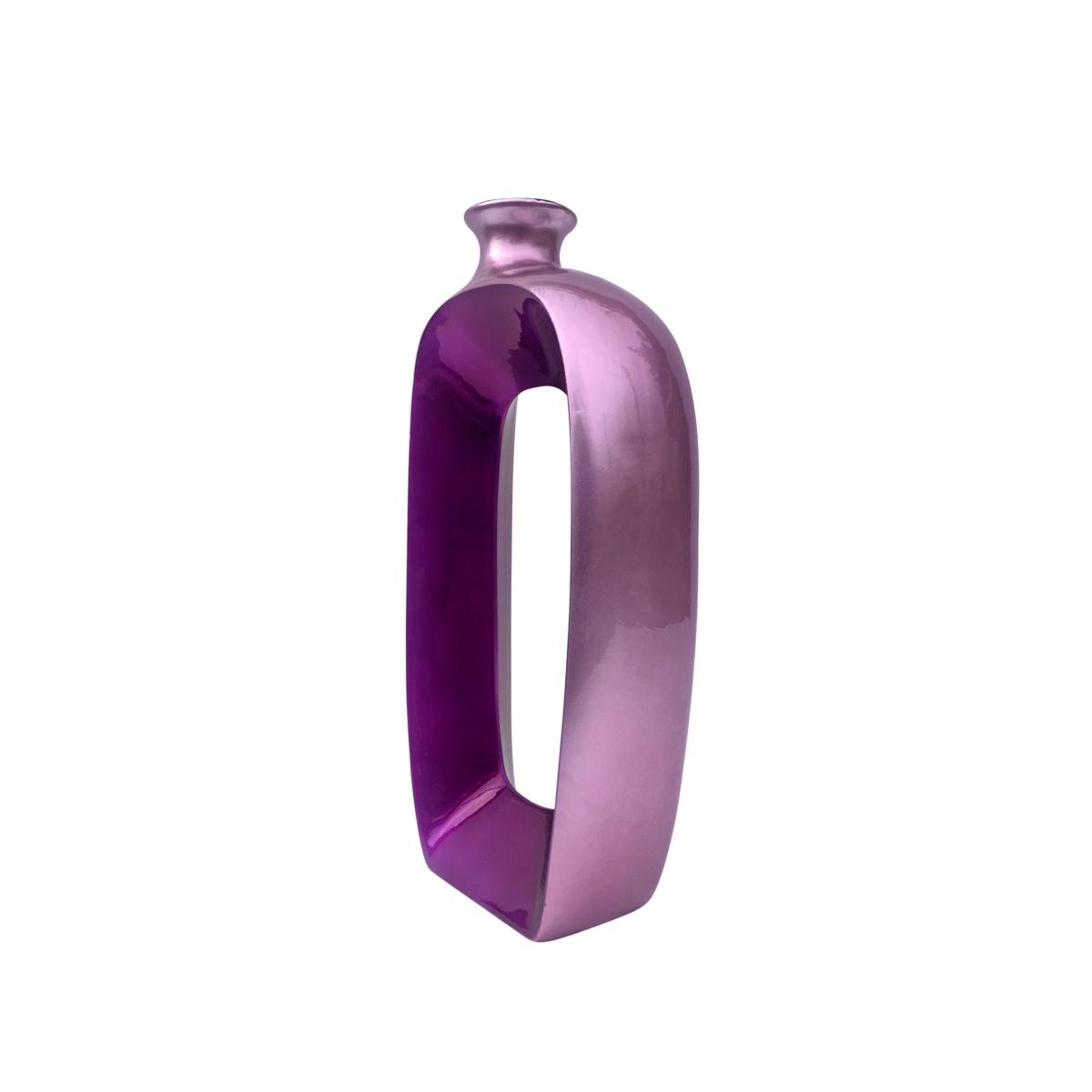 Vaso Ceramica Rosa Forato Alto cm.24x50 |Ambienti Glamour