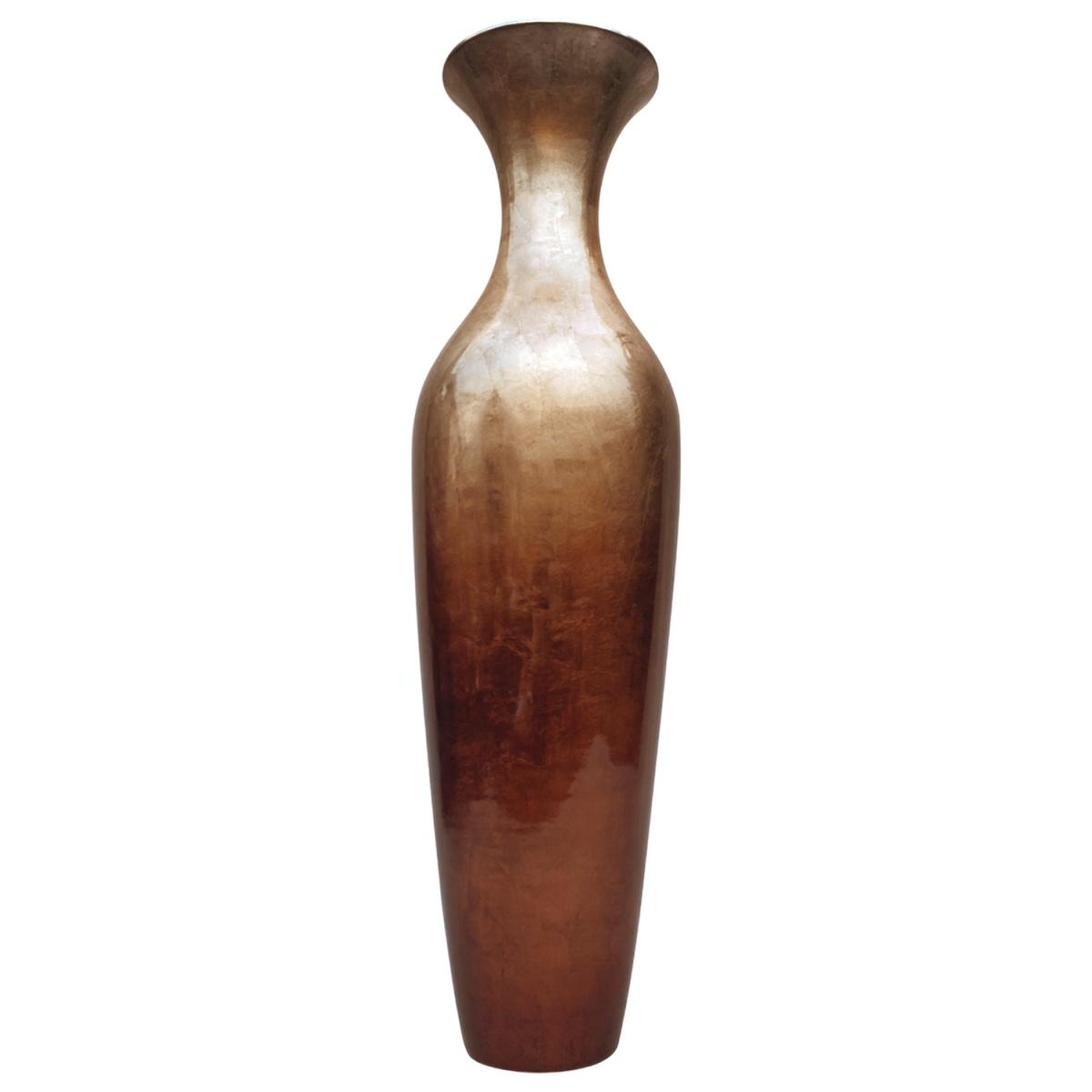 Vaso Ceramica Argento Bronzo cm.Ø25x88 | Ambienti Glamour