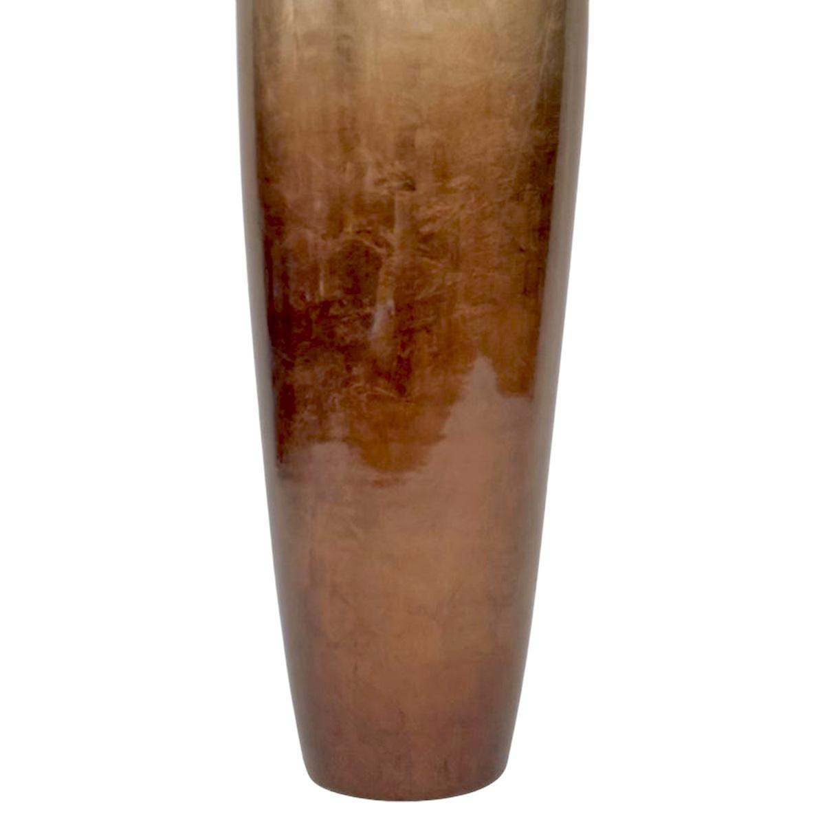 Vaso Ceramica Argento Bronzo cm.Ø25x88 | Ambienti Glamour