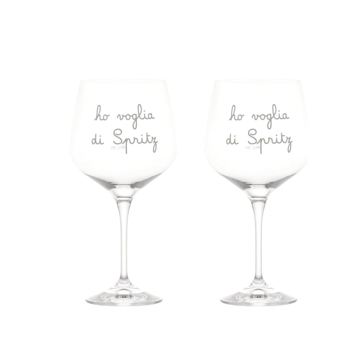 Bicchiere Vetro p2 Calice ho Voglia di Spritz Simple Day |Simple