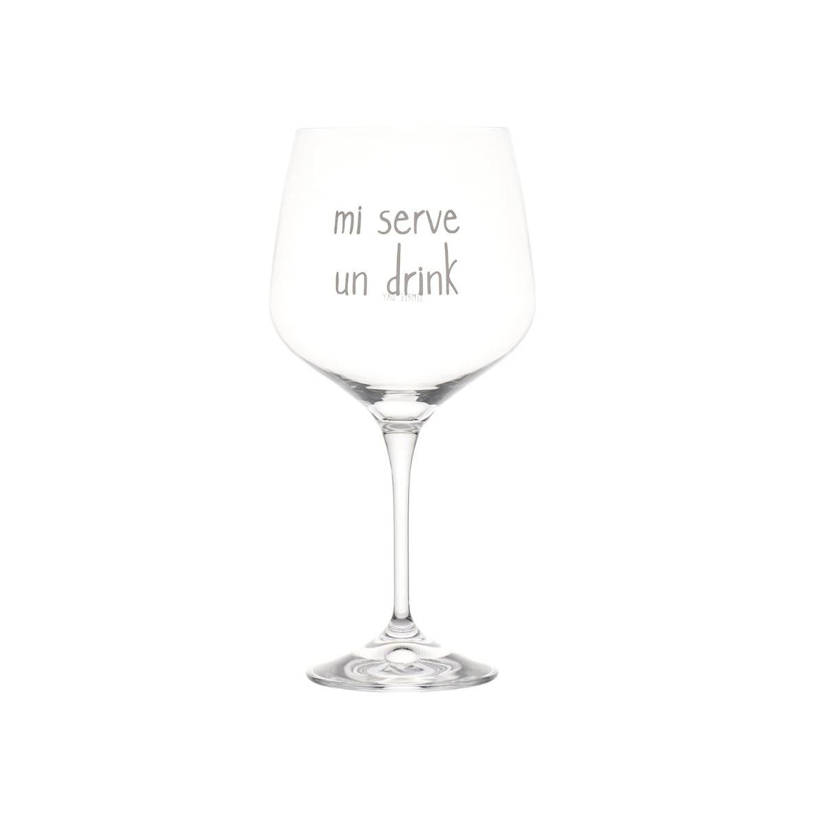 Bicchiere Vetro p2 Calice Mi Serve un Drink Simple Day |Simple