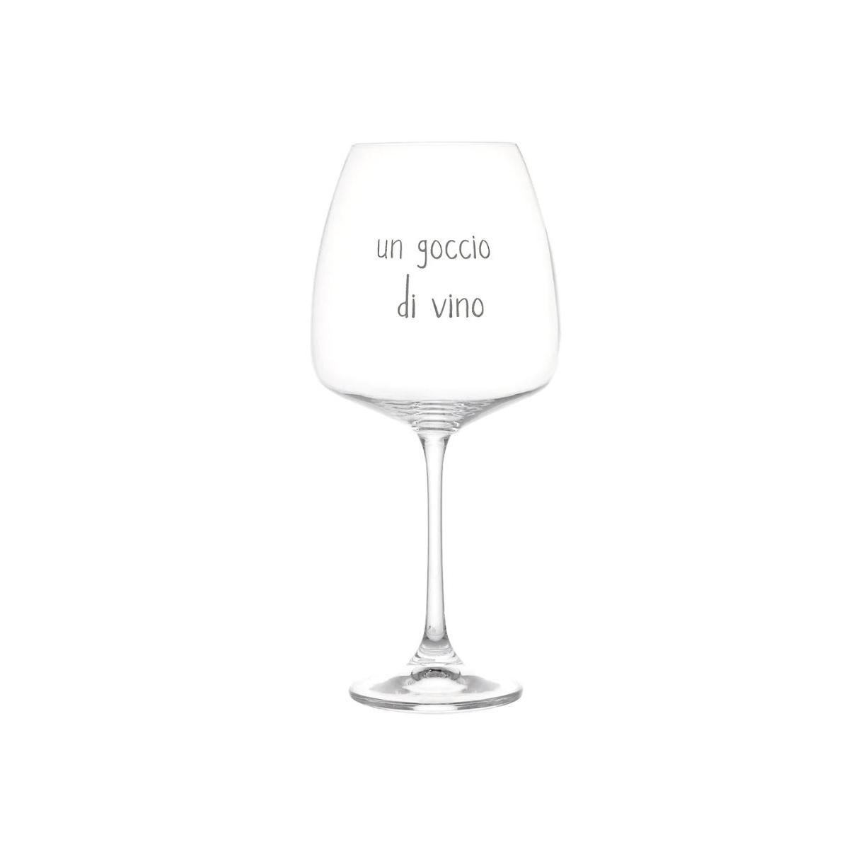Bicchiere Vetro p2 Calice Vino Goccio Vino Simply Day |Simple
