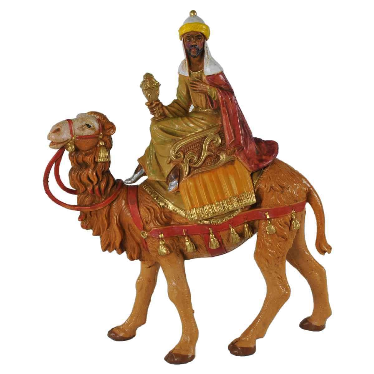 Statua presepe 10 cm re magi cammello modello a