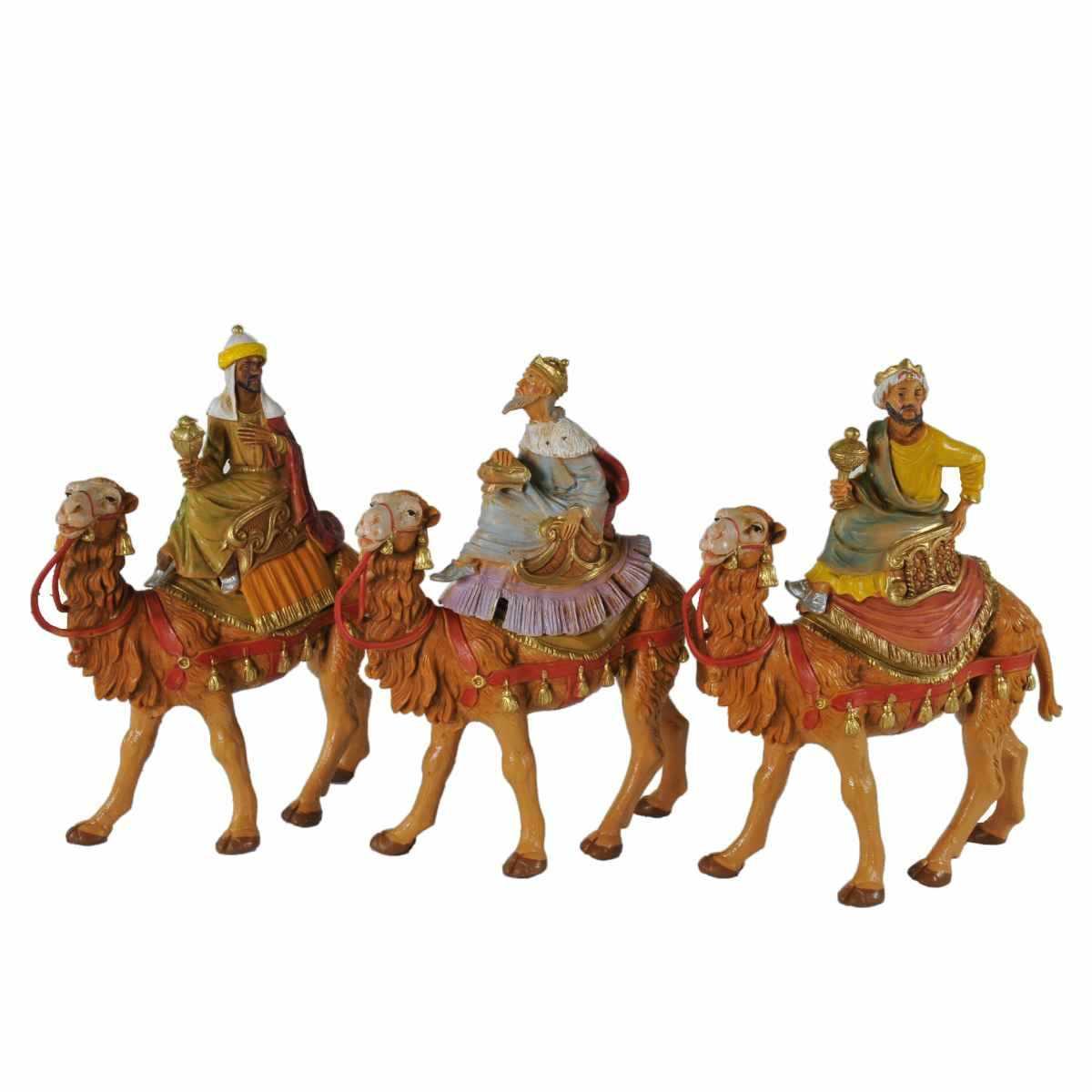 Statua presepe 10 cm re magi cammello modello a