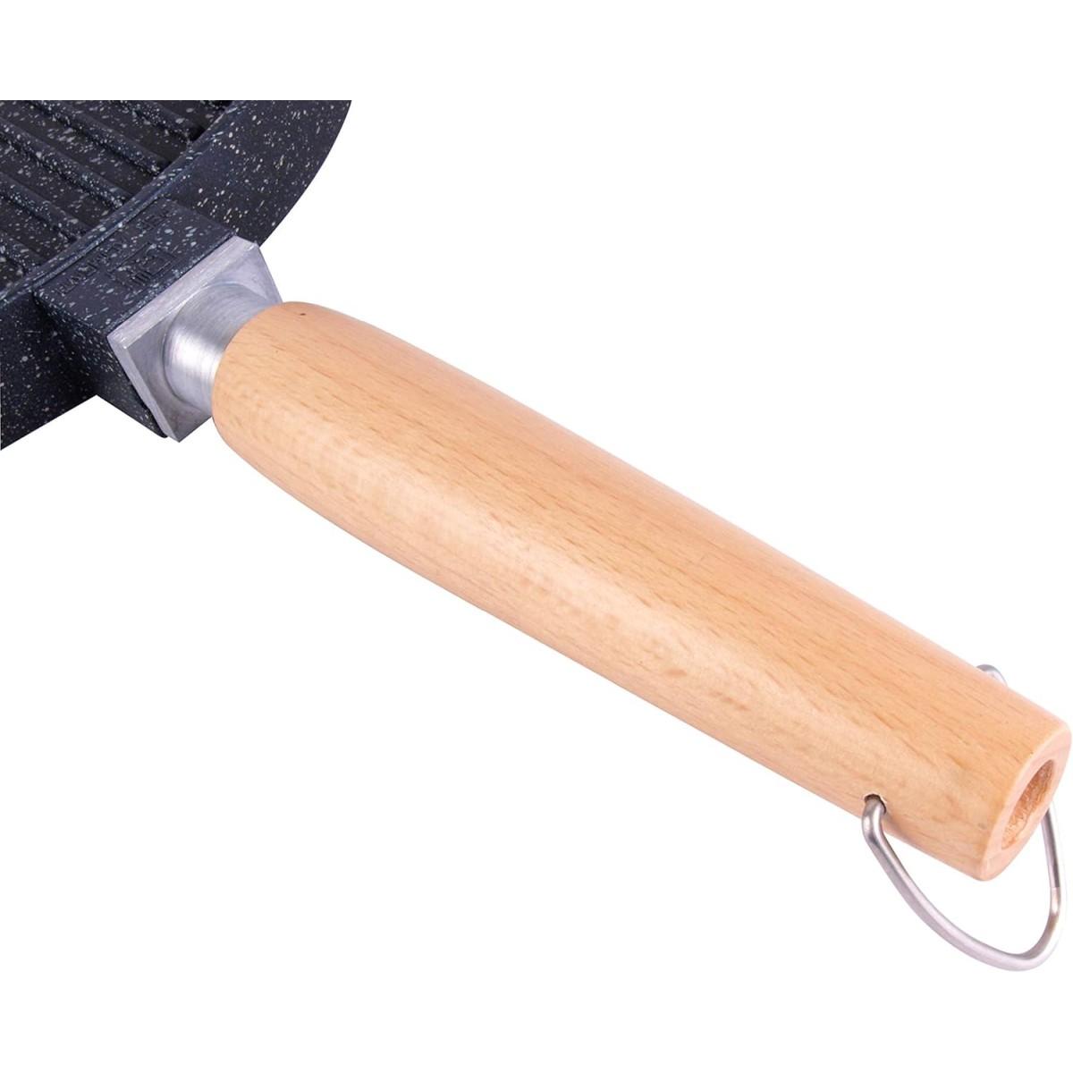 Padella Piastra Vitrinor con Manico Legno cm.Ø28 | Vitrinor