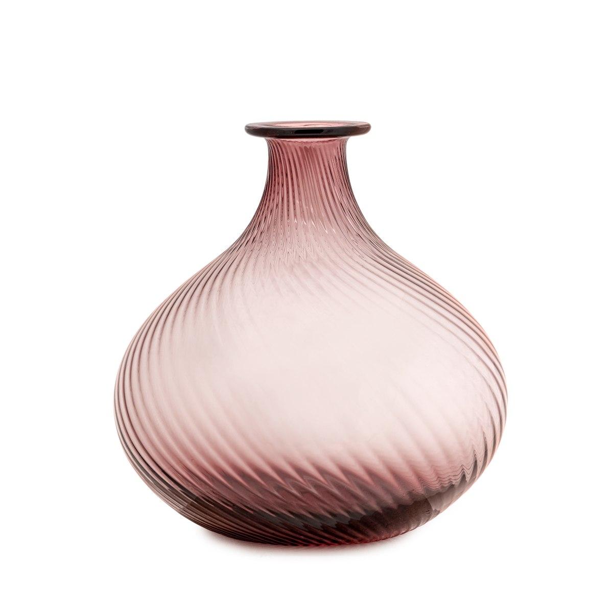 Vaso Vetro helix Rosa cm.19x27 | Fade