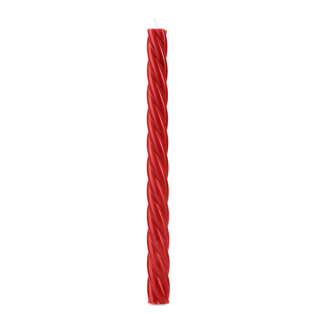 Candela cm.25 Tortiglione Rossa pz.2 |Fade