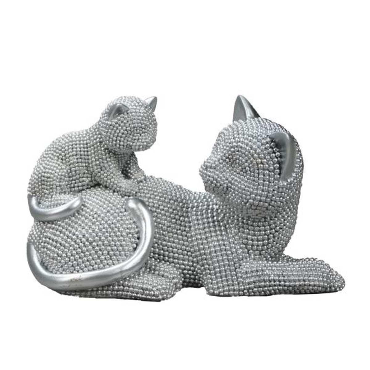 Gatto Sparky Con Cucciolo cm.19x9x13