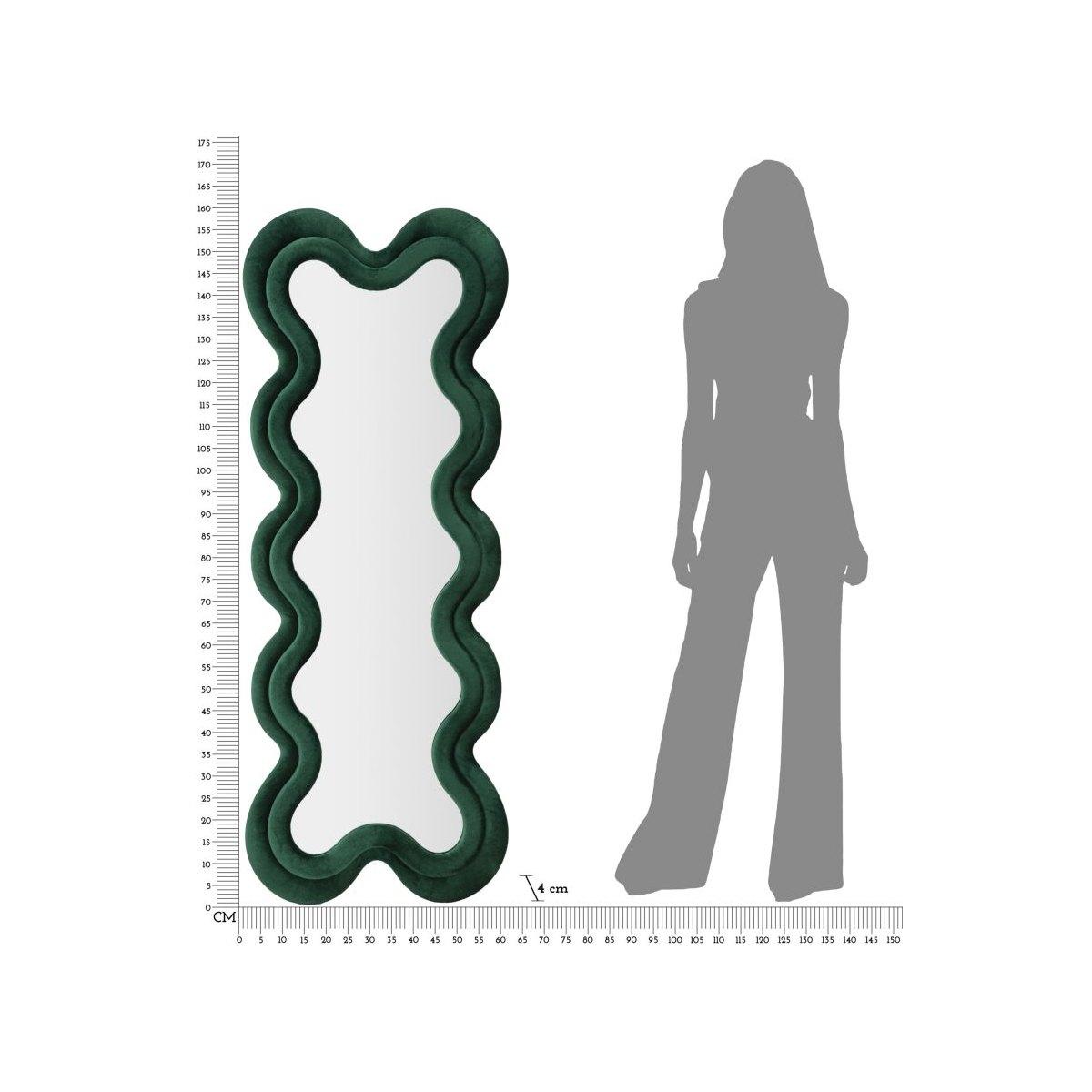 Specchio Da Muro Monica Verde cm.58x4x160