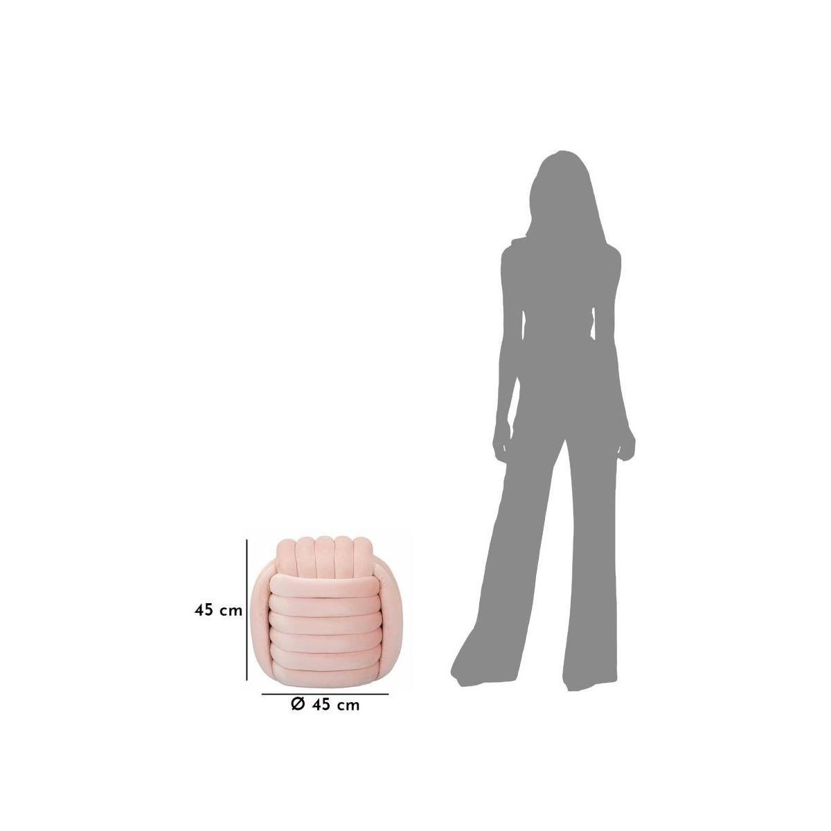 Pouf Softy Rosa cm.45x45x45
