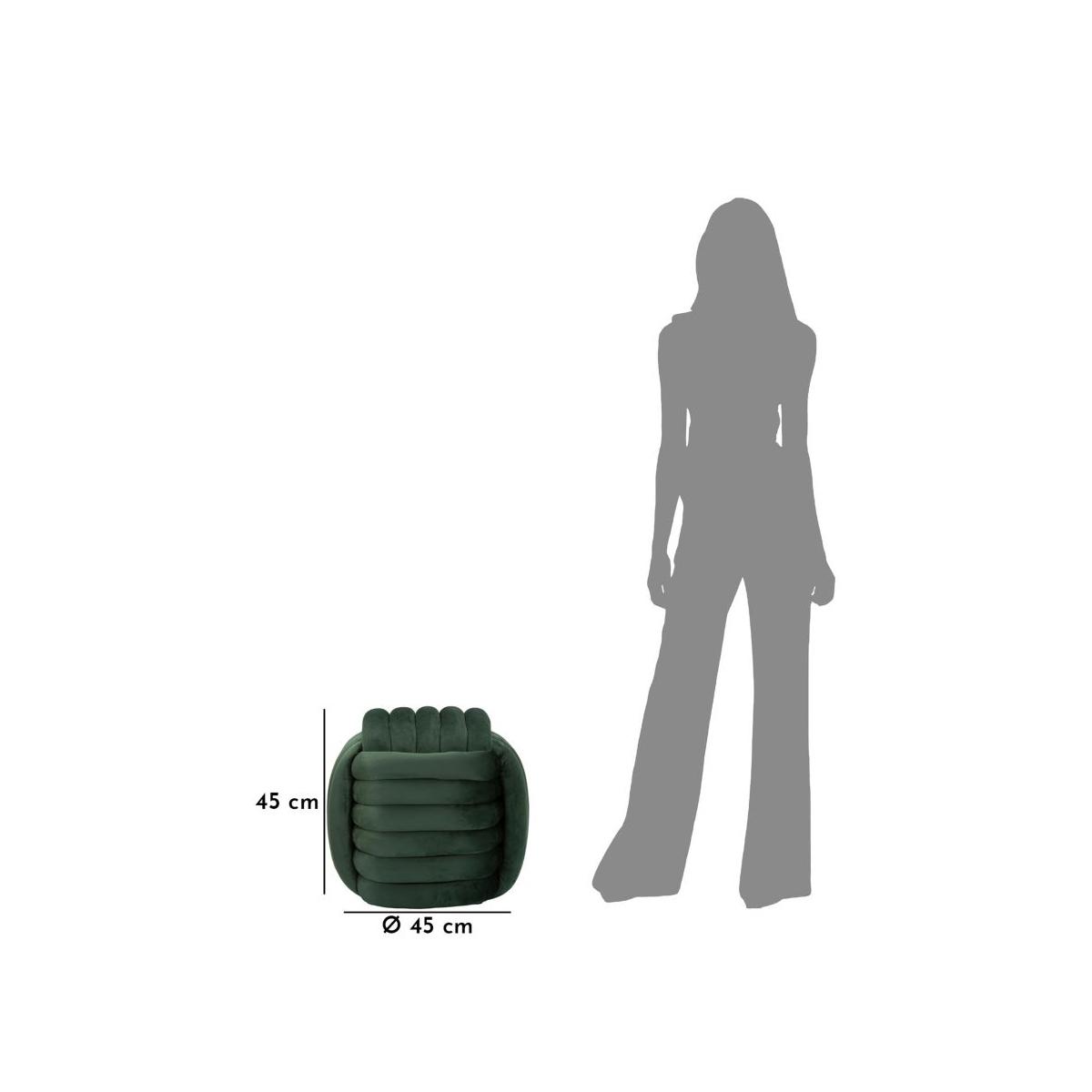 Pouf Softy Verde cm.45x45x45