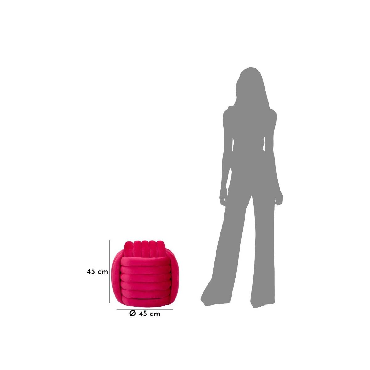 Pouf Softy Fuxia cm.45x45x45