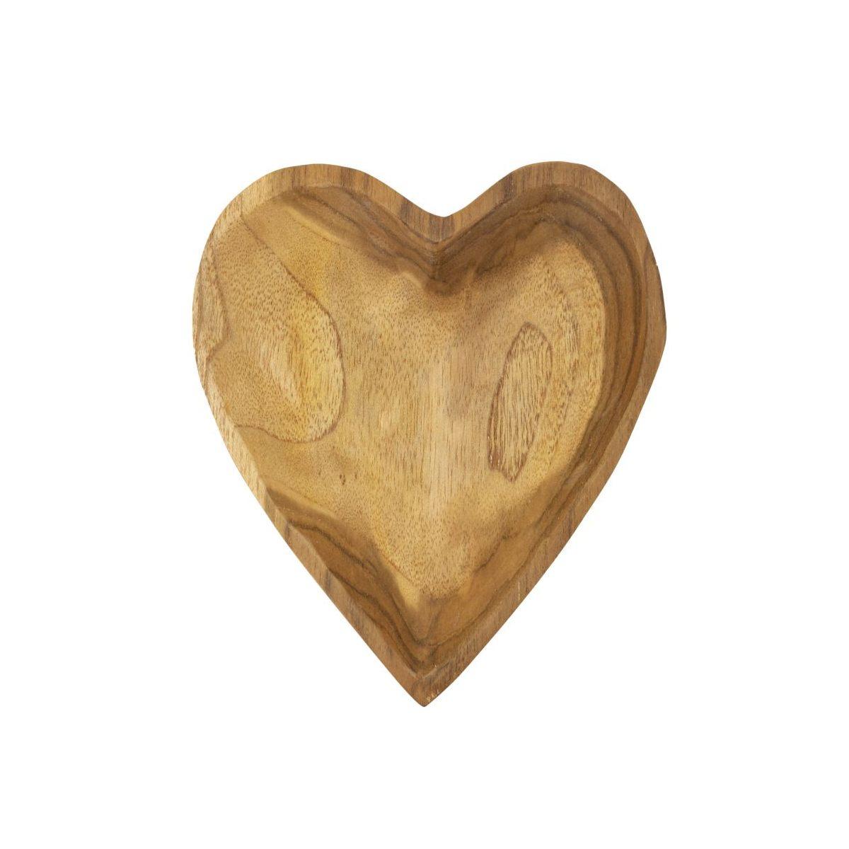 Svuota Tasche Kiha Cuore Teak Massello cm.15x17x3,5