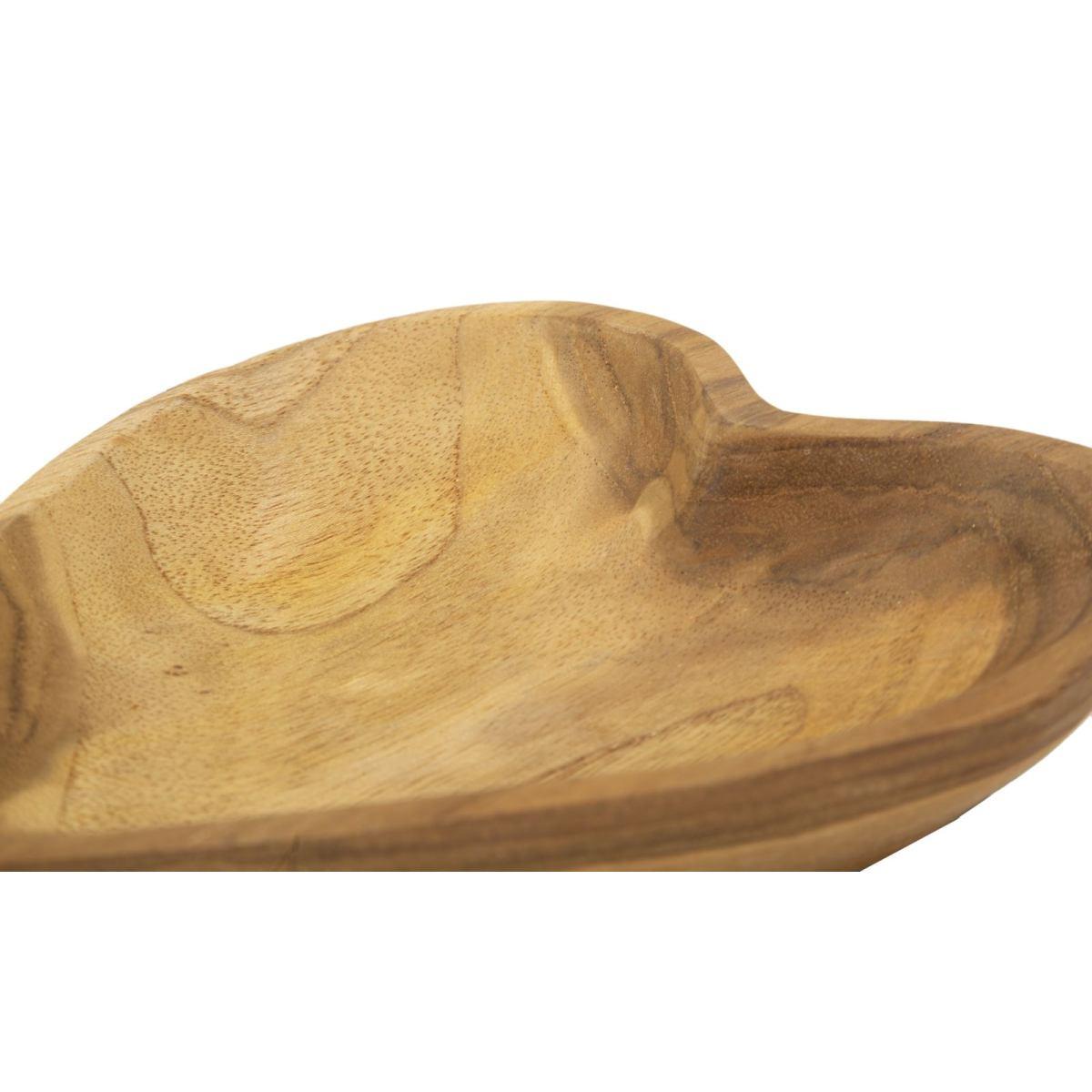 Svuota Tasche Kiha Cuore Teak Massello cm.15x17x3,5