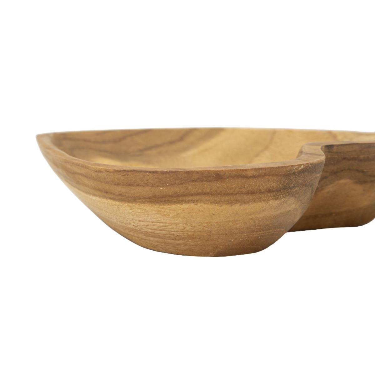 Svuota Tasche Kiha Cuore Teak Massello cm.15x17x3,5