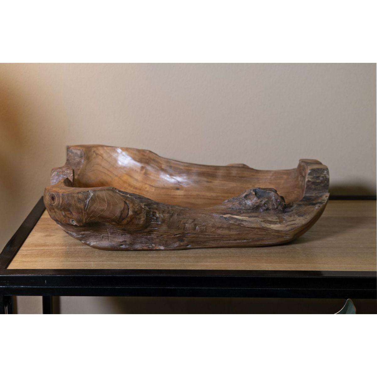 Svuota Tasche Narro Teak Riciclato Massello cm.40x29x10