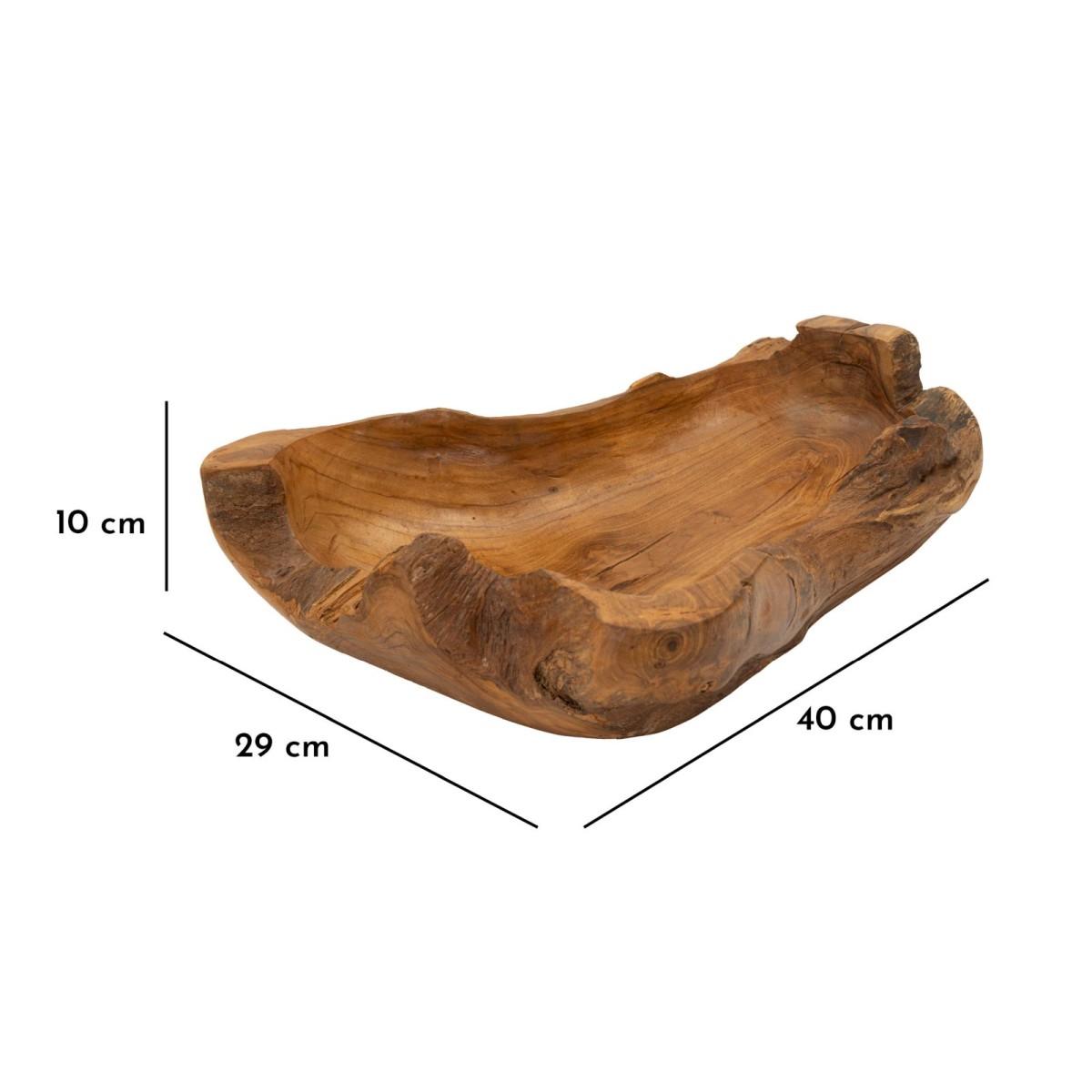 Svuota Tasche Narro Teak Riciclato Massello cm.40x29x10