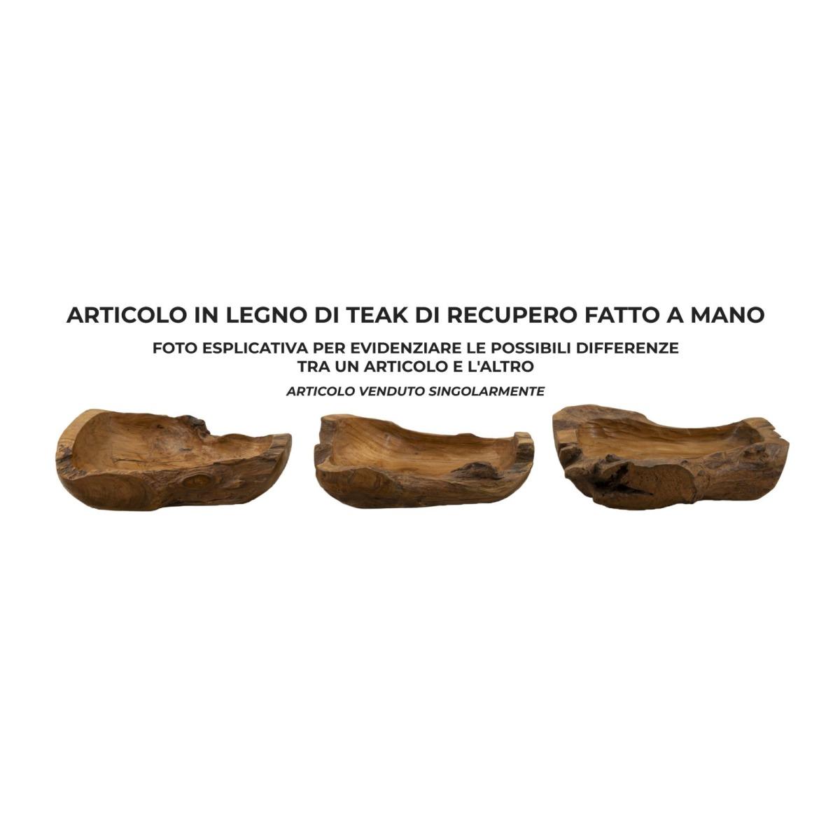Svuota Tasche Narro Teak Riciclato Massello cm.40x29x10