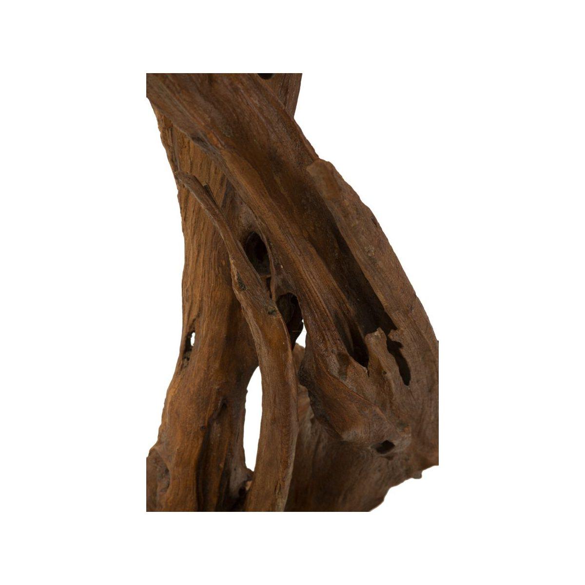 Lampada Da Tavolo Teak Riciclato cm.35x80