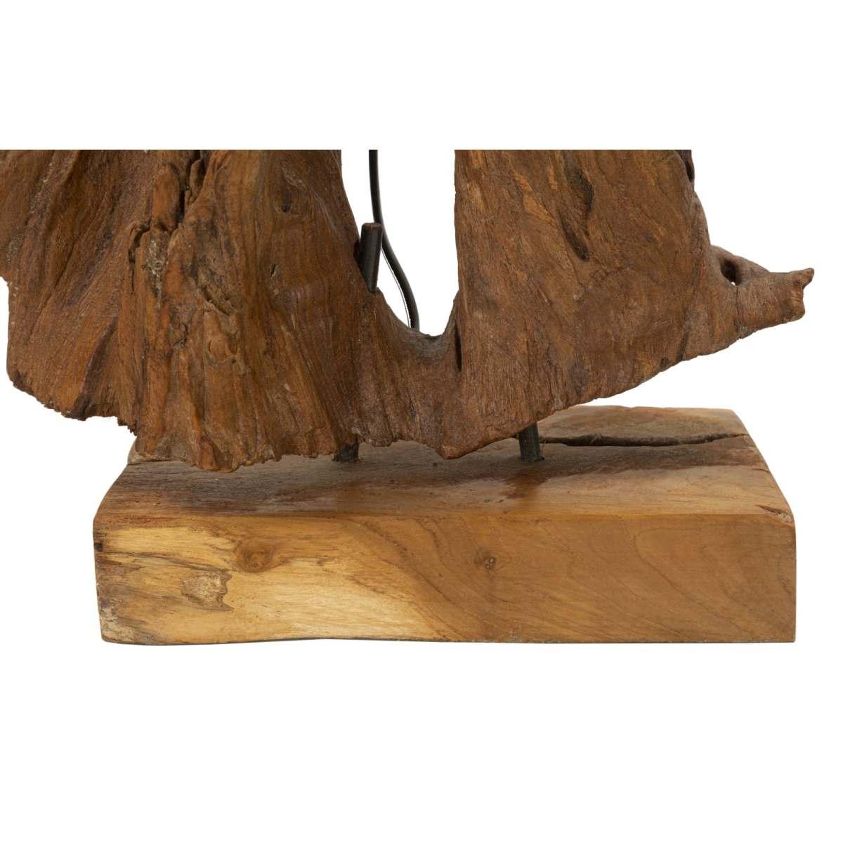 Lampada Da Tavolo Teak Riciclato cm.35x80
